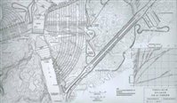 1947年三峡工程设想图（美国垦务局）